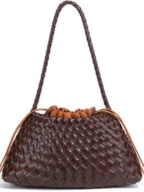 2 Pcs Slouchy Woven Hobo Bags Women Trendy Underarm Crossbody Shoulder Bag Summe
